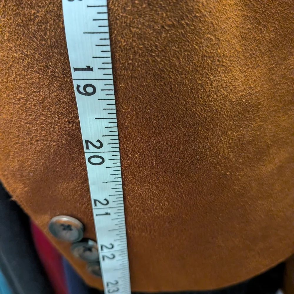 Vintage Chestnut Faux Suede Blazer - 44R